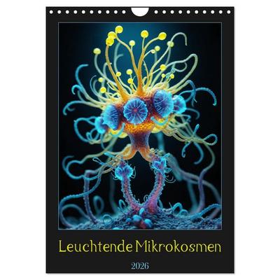 Leuchtende Mikrokosmen (Wandkalender 2026 DIN A4 hoch), CALVENDO Monatskalender