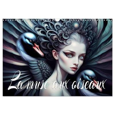 La muse aux oiseaux (Calendrier mural 2027 DIN A3 vertical), CALVENDO calendrier mensuel