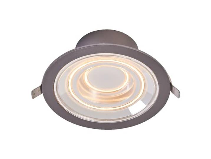 LEDVANCE DECOR FIL DL ECHO Downlight 166mm, silber, 7W, 650lm, kabellos, modernes Filament Design, individuelle Helligkeitssteuerung, dimmbar, IP20, 2700K, Single-pack