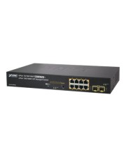 Planet Switch L4 verwaltet 8 x 10/100/1000 PoE+ + 2 x SFP an Rack montierbar (GS-4210-8P2S)
