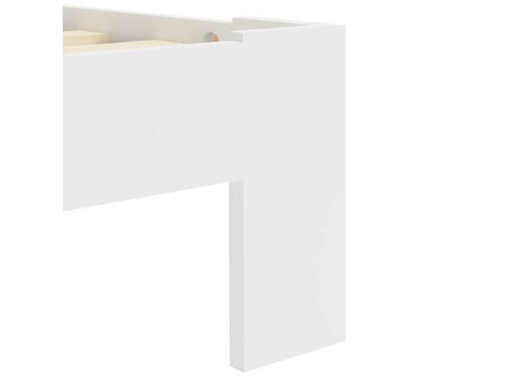 Cadre de lit - KIMISS - Blanc - Bois massif - 160 x 200 cm
