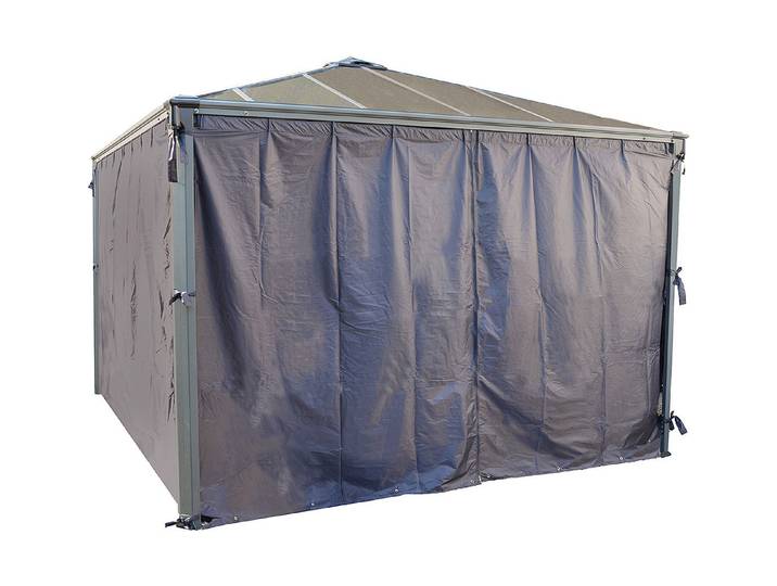 Palram Vorhang-Set für Pavillon Palermo/Milano 217 × 360 cm 4 Stück