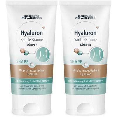 Hyaluron Sanfte Bräune Shape Körperpflege Creme 2x 2x150 ml