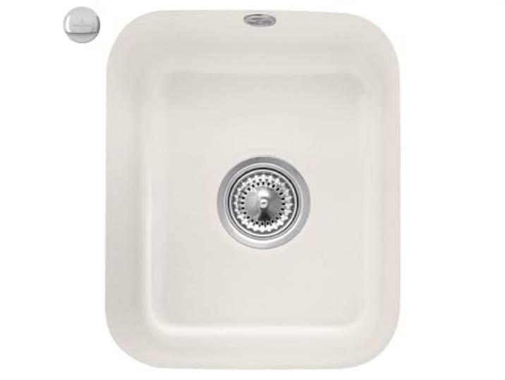 Villeroy & Boch Cisterna 45 Crema - 6704 02 KR Keramikspüle Exzenterbetätigung
