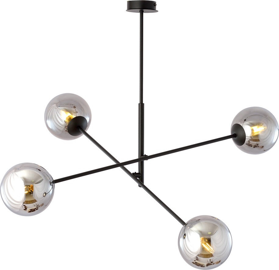 Emibig Linear Hanglamp 4xE14 40W zwart/grijs