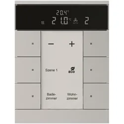 Busch-Jaeger HVAC-Gerät 6-fach, BE, Aluminium-Silber SBR/U6.0.11-83