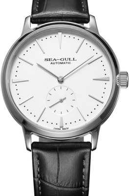 Friendly Fresh Finds Stylish Mens Mechanical Watch With Leather Band Waterproof Valentine Gift Watch white