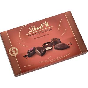 Lindt Pralinen Pralinés Feinherb, 12 Stück, 6 verschiedene Sorten, 125 g