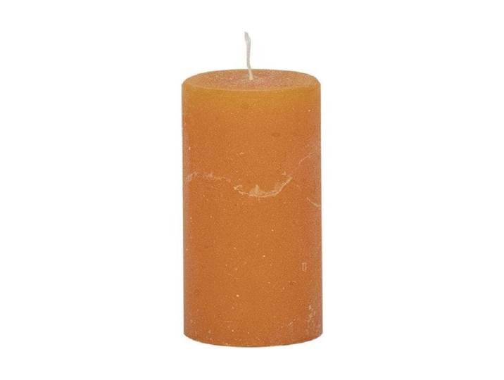 Stumpenkerze Ice 9 cm x 5 cm, Mandarine, 6 Stück , orange (mandarine), H:9cm Ø:5cm, Kerzen, Stumpenkerze