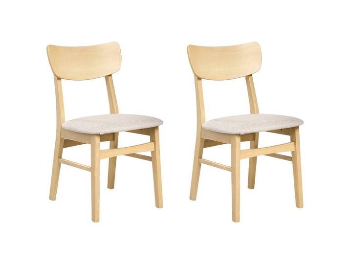 ESSZIMMERSTUHL 2er-Set Hellbeige Anoka