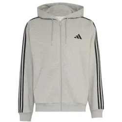 adidas Essentials Three Stripes Fleece Kapuzenjacke Herren - mgre