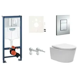Grohe Wand-WC Set für Vorwandmontage + SAT Brevis WC SIKOGRS3W0