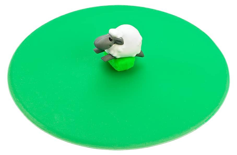 Lurch Mein Deckel Strandthema Glazen Deksel met Schaap Dierenfiguur BPA-vrij