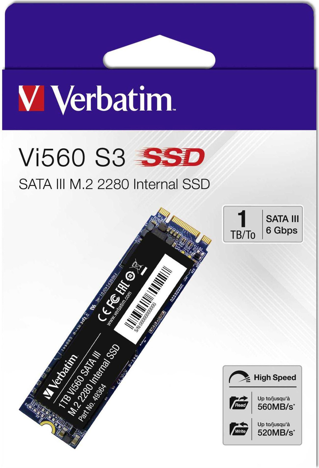 Verbatim Vi560 S3 M.2 SSD, 1TB