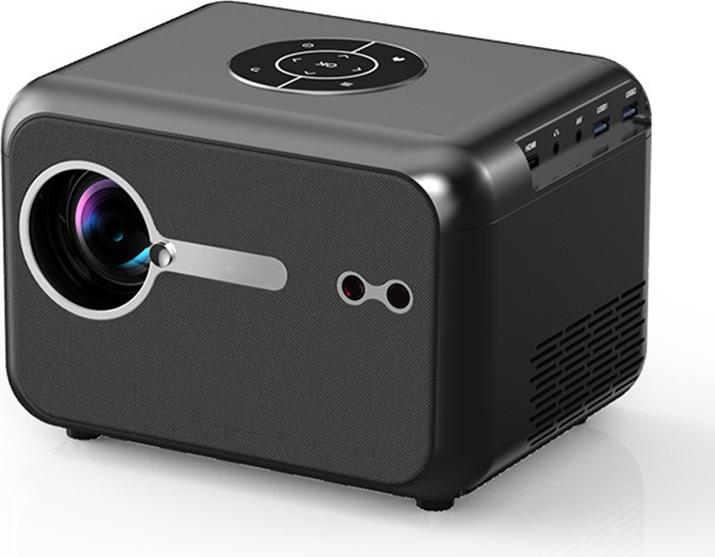 ZELURXX 1080P Mini Beamer, tragbarer Projektor, 900 Lumen, Netflix, WLAN, Autofokus, 40-200 Zoll, Heimkino, für Schlafzimmer