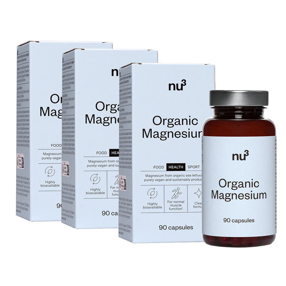 nu3 Bio Magnesium 3er-Set 3x90 St Kapseln
