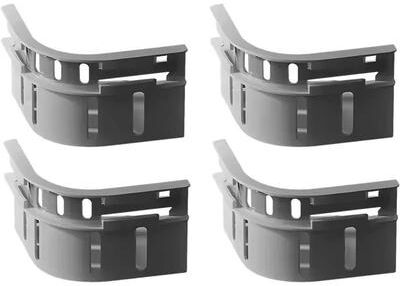 Uplifted Finds 4 Piece Invisible Bed Sheet Holder & Fastener Set gray