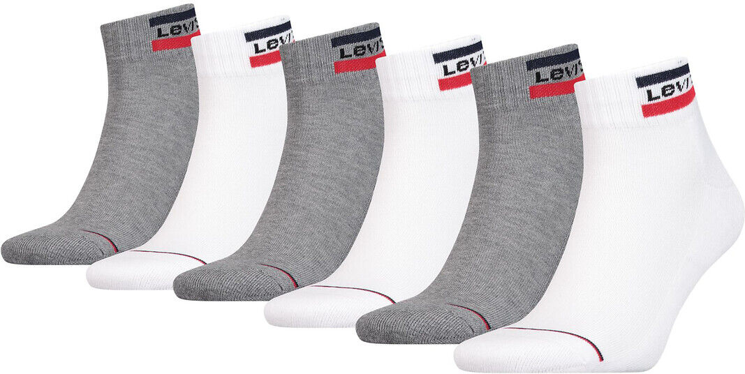 LEVI'S Lot de 6 paires de chaussettes basses