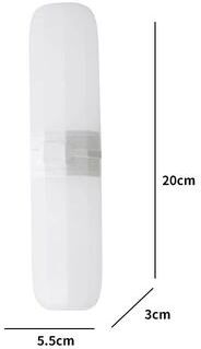 Uplift Essentials Portable Toothbrush And Toothpaste Holder Case style C White