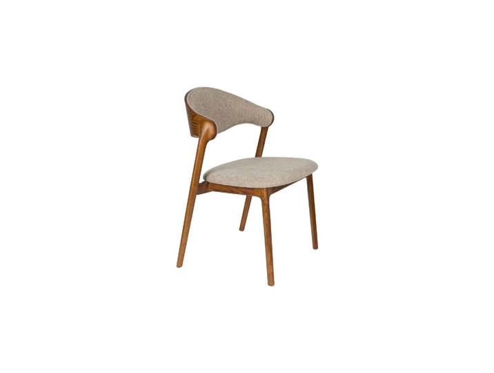 Chaise en bois de hêtre massif beige Babington