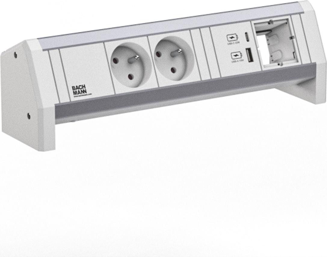 Bachmann Bureau USB-A/C 22W GST18 RAL9010