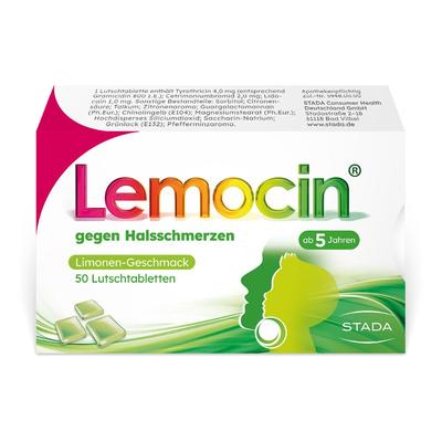 Lemocin gegen Halsschmerzen Lutschtabletten 50 St
