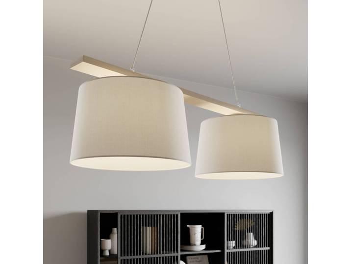 Hanglamp Sweden, dimbaar, Woon-/ Eetkamer, Hout, Hanglamp