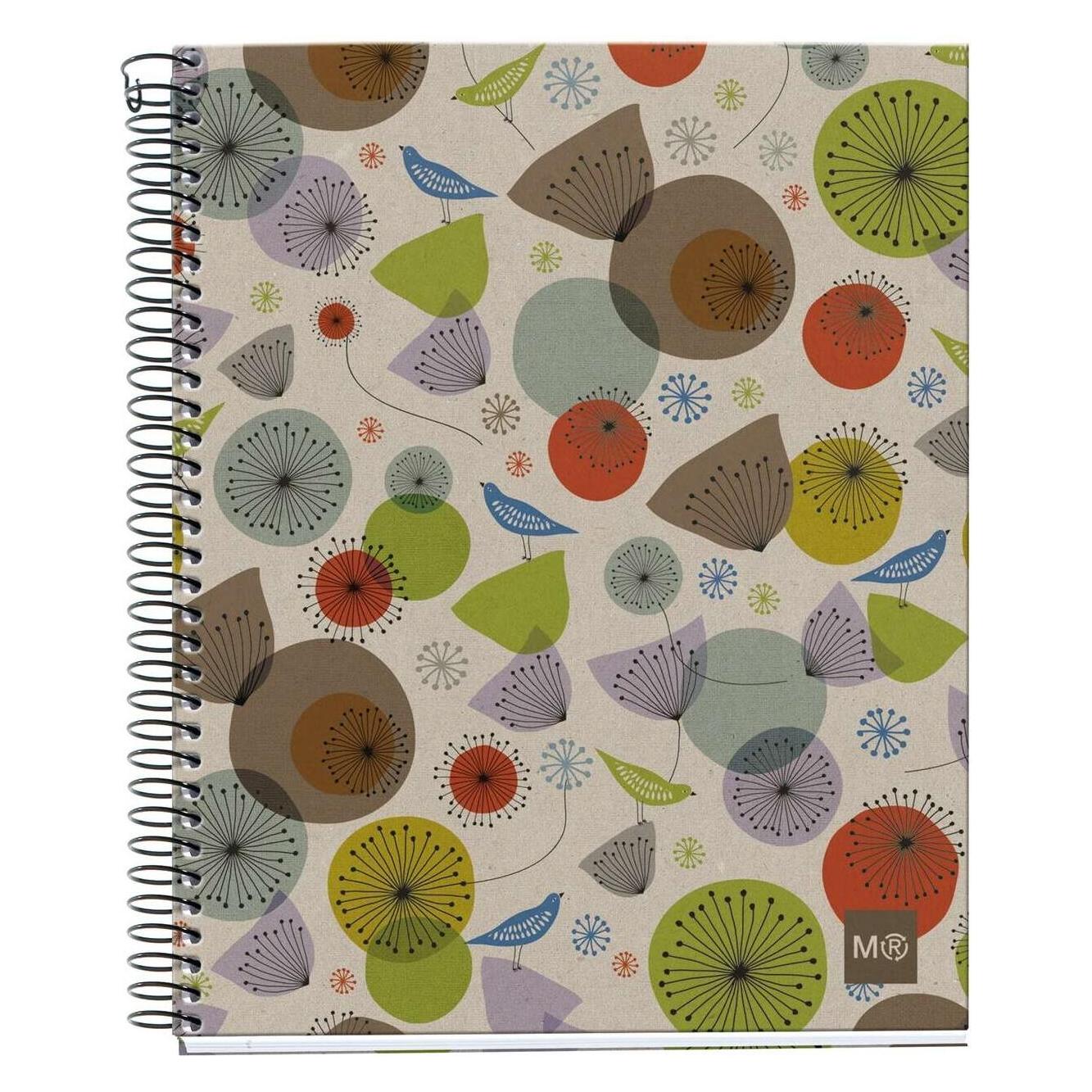 Maul ECO Design NB4 ECOBIRDS Recycle HOR farbig (A5, Liniert, Harter Einband) (A296399)