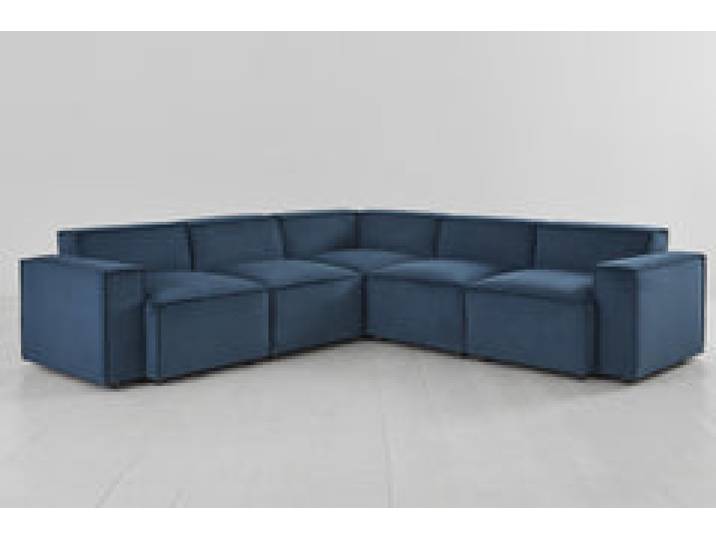 Ecksofa Model 03, Blaugrün