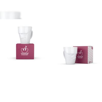 DKG utils Fiftyeight :: Henkelbecher Grummelig - 350 Ml Henkelbecher Weiß - 2 Stück - Produkt-Bundle