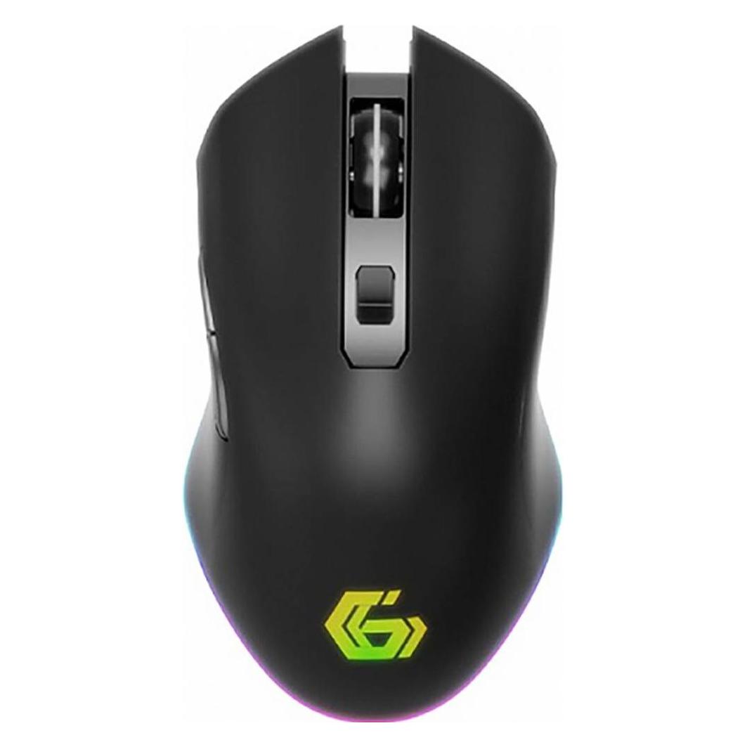 Gembird MUSGW-6BL-02 Gaming-Maus Bluetooth Optisch Schwarz 1600 dpi, 2400 d (Kabelgebunden, Kabellos) (MUSGW-6BL-02)