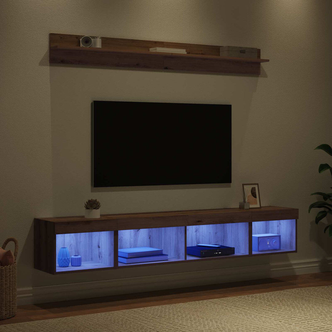 17 Stories TV Stand for TVs up to 77" Artisan Oak 77"