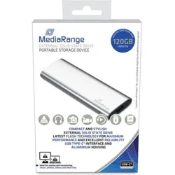 MediaRange MR1100 (0.12 TB), Externe SSD, Silber
