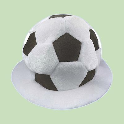 Plüsch-Fußball-Fanhut für die Fußball-Sommer-Weltmeisterschaft, lustige Fußball-Kostümkappe, Fan-Accessoires für Sportpartys und Stadion-Anfeuerungsrufe