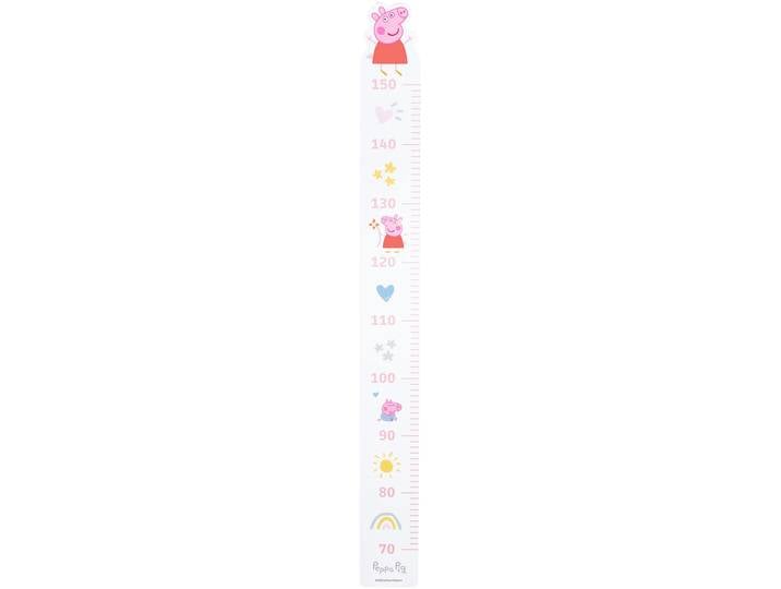 Messlatte ROBA Peppa Pig , weiss (weiß), B:14,5cm H:90cm T:1,2cm, MDF, Messlatten, Messlatte, mit Peppa Pig Motiv, Skala bis 150 cm