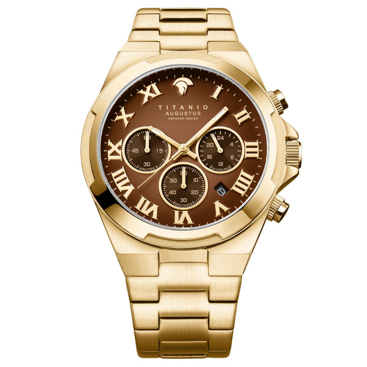 Titanio Uhr Augustus Gold