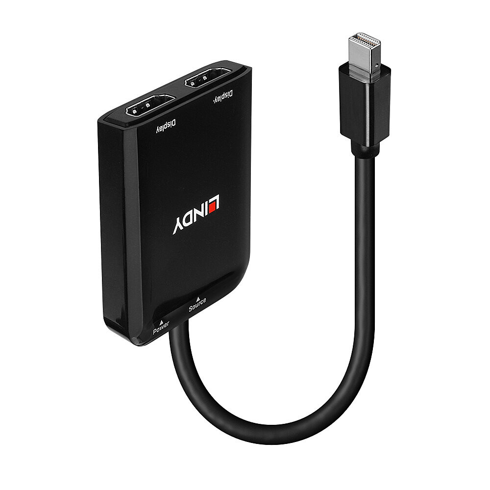 Lindy Mini DisplayPort naar 2 poorten HDMI MST Hub 38432