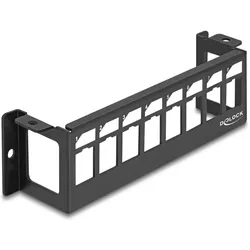 DELOCK Keystone Halterung 8 Port Panel Aufbau horizontal