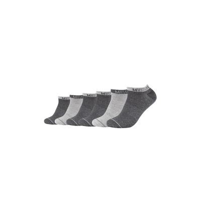 Socken MUSTANG "casual", Herren, Gr. 39-42, dunkelgrau mix, Baumwollmischung, normal, Socken Socken, mit softem Materialmix