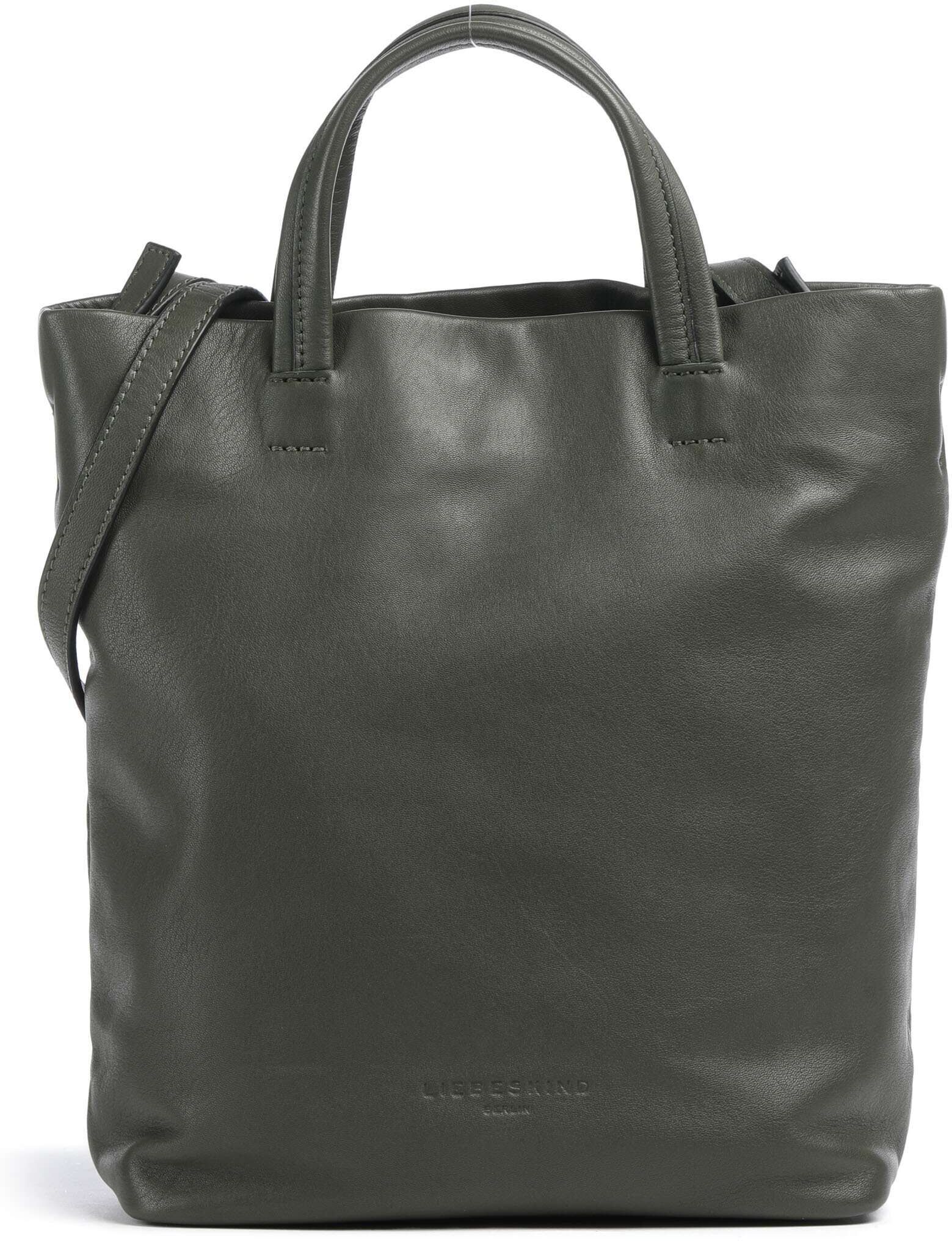 Liebeskind Hera Sheep Natural M Handtasche aus Leder, grau