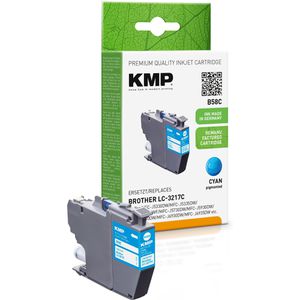 KMP kompatibel für Brother LC-3217C 550 Seiten cyan  B58C