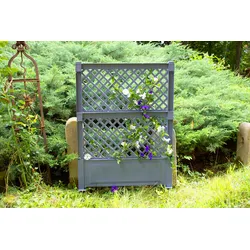 KHW Spalier (2-tlg.) 100 cm mit Erdspieß grau