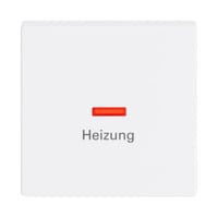 Druckwippe Doppelwippe Heizung-Notschalter 1789 H-84 weiß (glänzend), Retail