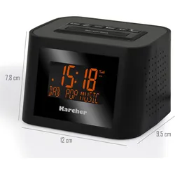 Karcher DAB 2420 (FM), Radio, Schwarz