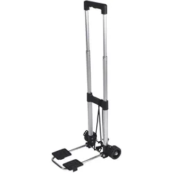 Bo-Camp - Bagagetrolley - Compact - Inklapbaar - 25 kg, Koffer, Silber
