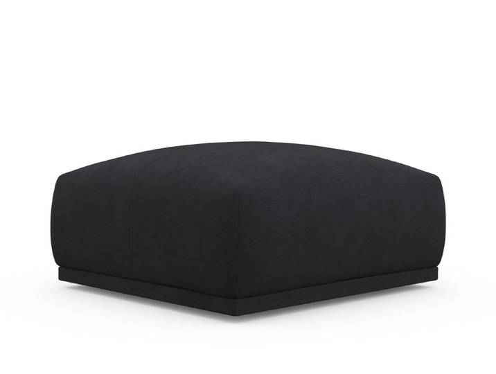 TRENDMANUFAKTUR Hocker Braga 85 x 85 cm, Japandi-Stil, hochwertiger Kaltschaum (1 St), moderner Polsterhocker, 85/42/85 cm (B/H/T)