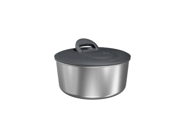 Salatschleuder ZYLISS Easy Spin S , silber (grau), Ø:23cm, Edelstahl, Salatschleudern, Salatschleuder