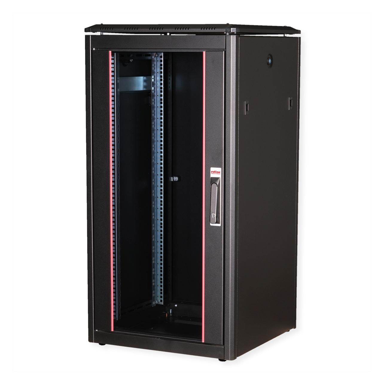 Roline 19-Zoll Netzwerkschrank Pro 22 HE (22 HE, 19 Zoll Rack) (26.21.0218)