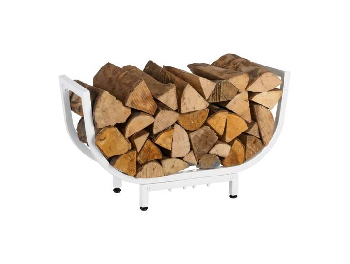 Relaxdays Kaminholzregal im geschwungenen Design