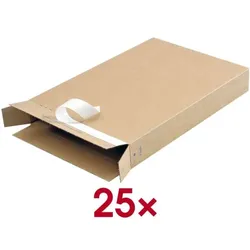 OTTO Office Maxibrief Versandkartons für DIN A5 »PB-20« 25er-Pack braun, 24.7x16.9 cm